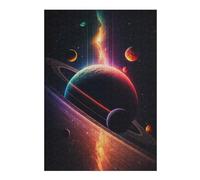 Jigsaw Puzzle for Adults 38x26cm/1000pcs Stellar Fantasia Neon Jigsaw for Adults Relaxing Games Stress Reliever Unique Gifts for Birthday And Christmas 38x26cm/1000pcs