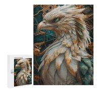 Jigsaw Puzzle for Adults 500 PCS Abstract Phoenix Kintsugi Jigsaw Brain Teaser Game Precision Cutting Parent-child Interaction 500 PCS