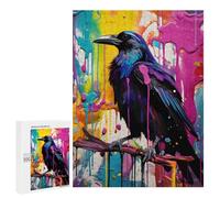 Jigsaw Puzzle for Adults 500 PCS Abstract Raven Deco Teenagers Puzzles Relaxing Games Presents for Women Unique Gifts for Birthday And Christmas 500 PCS