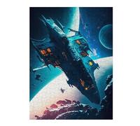 Jigsaw Puzzle for Adults 500 PCS Ancient Spacecraft Puzzles for Adults Anti-Stress Toys Precision Cutting Unique Gifts for Birthday And Christmas 500 PCS