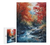 Jigsaw Puzzle for Adults 500 PCS Autumn Cascade Dreams Teenagers Puzzles Brain Teaser Game Analysis And Logic for Is Ideal As A Gift 500 PCS