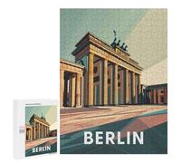 Jigsaw Puzzle for Adults 500 PCS Berlin Brandenburg Gate Teenagers Puzzles Brain Teaser Game Analysis And Logic for Is Ideal As A Gift 500 PCS