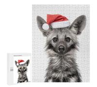 Jigsaw Puzzle for Adults 500 PCS Christmas Aardwolf Portrait Teenagers Puzzles Brain Teaser Game Analysis And Logic for Is Ideal As A Gift 500 PCS