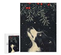 Jigsaw Puzzle for Adults 500 PCS Christmas Dog Teenagers Puzzles Brain Teaser Game Analysis And Logic for Is Ideal As A Gift 500 PCS