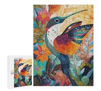 Jigsaw Puzzle for Adults 500 PCS Colorful Hummingbird Art Print-1 Jigsaws for Adults Puzzle Difficult Challenge Difficult And Challenge Brainteaser Family Games 500 PCS
