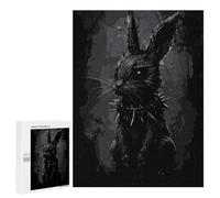 Jigsaw Puzzle for Adults 500 PCS Dark Spiked Gothic Rabbit Jigsaw for Adults Anti-Stress Toys Enhance Memory Birthday And Unique Gifts 500 PCS
