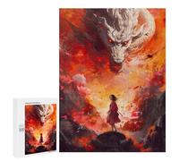 Jigsaw Puzzle for Adults 500 PCS Dragon's Ascension A Mythical Journey Jigsaw Brain Teaser Game Precision Cutting Parent-child Interaction 500 PCS