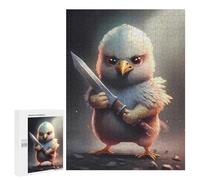Jigsaw Puzzle for Adults 500 PCS Eagle Chick with Sword Teenagers Puzzles Brain Teaser Game Analysis And Logic for Is Ideal As A Gift 500 PCS