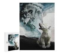 Jigsaw Puzzle for Adults 500 PCS Echoes of The Pack Jigsaw Brain Teaser Game Precision Cutting Parent-child Interaction 500 PCS