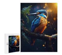 Jigsaw Puzzle for Adults 500 PCS Epic Rainy Kingfisher Teenagers Puzzles Relaxing Games Presents for Women Unique Gifts for Birthday And Christmas 500 PCS