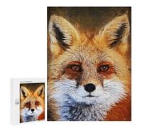 Jigsaw Puzzle for Adults 500 PCS Face Fox Teenagers Puzzles Family Games Difficult Hard for Is Ideal As A Gift 500 PCS