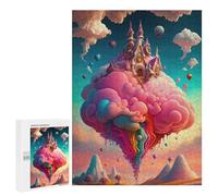 Jigsaw Puzzle for Adults 500 PCS Fantasy Cloud Castle Sky -1 Jigsaw Brain Teaser Game Precision Cutting Parent-child Interaction 500 PCS