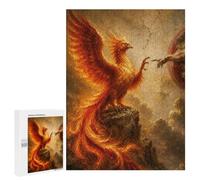 Jigsaw Puzzle for Adults, 500 PCS, Featuring Phoenix And The Creation of Adam, A Satisfying Project for Experienced Puzzlers, for Quiet Evenings