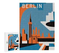 Jigsaw Puzzle for Adults, 500 PCS, Featuring Retro Berlin Poster, A Satisfying Project for Experienced Puzzlers, for Indoor Play