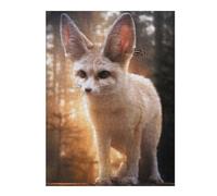 Jigsaw Puzzle for Adults 500 PCS Fennec Fox And Butterfly Jigsaw Puzzle Relax Games Home Decoration Unique Gifts for Birthday And Christmas 500 PCS