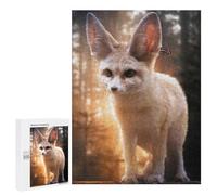 Jigsaw Puzzle for Adults 500 PCS Fennec Fox And Butterfly Teenagers Puzzles Brain Teaser Game Analysis And Logic for Is Ideal As A Gift 500 PCS