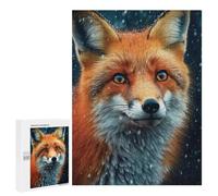 Jigsaw Puzzle for Adults 500 PCS Fox Face Teenagers Puzzles Family Games Difficult Hard for Is Ideal As A Gift 500 PCS