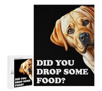 Jigsaw Puzzle for Adults 500 PCS Funny Hungry Labrador Teenagers Puzzles Relaxing Games Presents for Women Unique Gifts for Birthday And Christmas 500 PCS