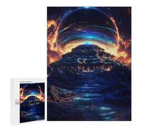 Jigsaw Puzzle for Adults 500 PCS Galactic Portal Fantasy Jigsaws for Adults Puzzle Difficult Challenge Difficult And Challenge Brainteaser Family Games 500 PCS