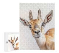 Jigsaw Puzzle for Adults 500 PCS Gazelle Selfie Jigsaw for Adults Anti-Stress Toys Enhance Memory Birthday And Unique Gifts 500 PCS