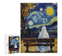 Jigsaw Puzzle for Adults 500 PCS Ghost Starry Night Jigsaw for Adults Anti-Stress Toys Enhance Memory Birthday And Unique Gifts 500 PCS