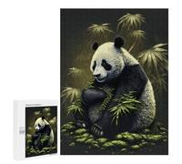 Jigsaw Puzzle for Adults 500 PCS Giant Panda in Bamboo Forest Jigsaw Brain Teaser Game Precision Cutting Parent-child Interaction 500 PCS