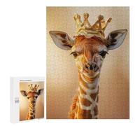Jigsaw Puzzle for Adults 500 PCS Giraffe King Teenagers Puzzles Brain Teaser Game Analysis And Logic for Is Ideal As A Gift 500 PCS