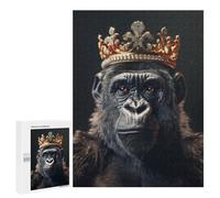 Jigsaw Puzzle for Adults 500 PCS Gorilla Animal King Teenagers Puzzles Brain Teaser Game Analysis And Logic for Is Ideal As A Gift 500 PCS