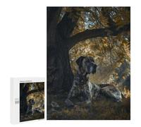Jigsaw Puzzle for Adults 500 PCS Great Dane Under A Tree Jigsaw for Adults Anti-Stress Toys Enhance Memory Birthday And Unique Gifts 500 PCS