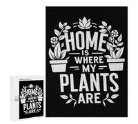 Jigsaw Puzzle for Adults 500 PCS Home Is Where My Plants Ar Adult Jigsaw Hands-on Game Wall Decoration Birthday And Unique Gifts 500 PCS