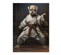 Jigsaw Puzzle for Adults 500 PCS Karate Dog Puzzles for Adults Family Games Wall Decoration Difficult And Challenge 500 PCS