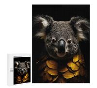 Jigsaw Puzzle for Adults 500 PCS Koala Gold Dark Teenagers Puzzles Brain Teaser Game Analysis And Logic for Is Ideal As A Gift 500 PCS