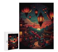 Jigsaw Puzzle for Adults 500 PCS Lanterns Light Teenagers Puzzles Brain Teaser Game Analysis And Logic for Is Ideal As A Gift 500 PCS