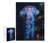 Jigsaw Puzzle for Adults 500 PCS Luminous Jellyfish Grace Teenagers Puzzles Family Games Difficult Hard for Is Ideal As A Gift 500 PCS