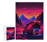 Jigsaw Puzzle for Adults 500 PCS Neon Desert Journey Jigsaw Brain Teaser Game Precision Cutting Parent-child Interaction 500 PCS