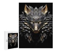Jigsaw Puzzle for Adults 500 PCS Noble Sentinel Wolf Puzzle for Adults Family Games But Fun And Humorous Difficult And Challenge 500 PCS