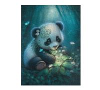 Jigsaw Puzzle for Adults 500 PCS Panda in Enchanted Forest Puzzles for Adults Family Games Wall Decoration Difficult And Challenge 500 PCS