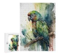 Jigsaw Puzzle for Adults 500 PCS Parrot Watercolor Teenagers Puzzles Brain Teaser Game Analysis And Logic for Is Ideal As A Gift 500 PCS