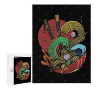 Jigsaw Puzzle for Adults 500 PCS Ramen Dragon Jigsaw Brain Teaser Game Precision Cutting Parent-child Interaction 500 PCS
