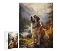 Jigsaw Puzzle for Adults 500 PCS St Bernard Dog Jigsaw Toy Wall Decor But Fun And Humorous Parent-child Interaction 500 PCS