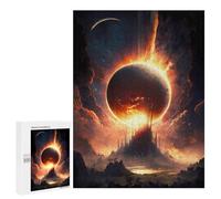 Jigsaw Puzzle for Adults 500 PCS Super Sun Eclipse Teenagers Puzzles Relaxing Games Presents for Women Unique Gifts for Birthday And Christmas 500 PCS