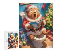 Jigsaw Puzzle for Adults 500 PCS Surprised Santa Bear Teenagers Puzzles Brain Teaser Game Analysis And Logic for Is Ideal As A Gift 500 PCS