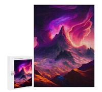 Jigsaw Puzzle for Adults 500 PCS Volcanic Eruption Fantasy Scene Teenagers Puzzles Brain Teaser Game Analysis And Logic for Is Ideal As A Gift 500 PCS