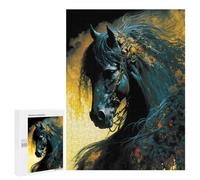 Jigsaw Puzzle for Adults 500 PCS Whispering Shadows A Horse's Tale Jigsaw Brain Teaser Game Precision Cutting Parent-child Interaction 500 PCS