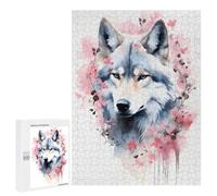 Jigsaw Puzzle for Adults 500 PCS Wolf Poster, Picture, Metal Print, Paint by Michael I. Organ Teenagers Puzzles Relaxing Games Presents for Women Unique Gifts for Birthday And Christmas 500 PCS