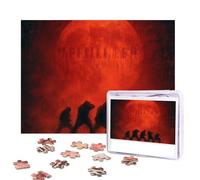 Jigsaw Puzzle for Adults 500 Pieces Personalized Photos Puzzles Dancing with the Red Sun Puzzles with Storage Bag Challenging Picture Puzzle for Home Decor Family Wedding