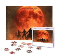 Jigsaw Puzzle for Adults 500 Pieces Personalized Photos Puzzles Dancing with the Red Sun Puzzles with Storage Bag Challenging Picture Puzzle for Home Decor Family Wedding