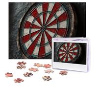 Jigsaw Puzzle for Adults 500 Pieces Personalized Photos Puzzles Dart board Puzzles with Storage Bag Challenging Picture Puzzle for Home Decor Family Wedding