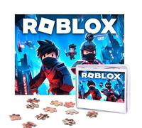 Jigsaw Puzzle for Adults 500 Pieces Personalized Photos Puzzles Roblox Puzzles with Storage Bag Challenging Picture Puzzle for Home Decor Family Wedding