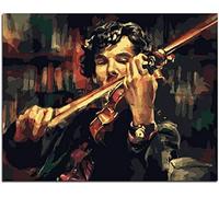 Jigsaw Puzzle for Adults, 500 Pieces, Sherlock Holmes Violin Abstract Style for Kids, Leisure, Creative Art, Puzzles, Games, Toys, Puzzle, 52x38CM